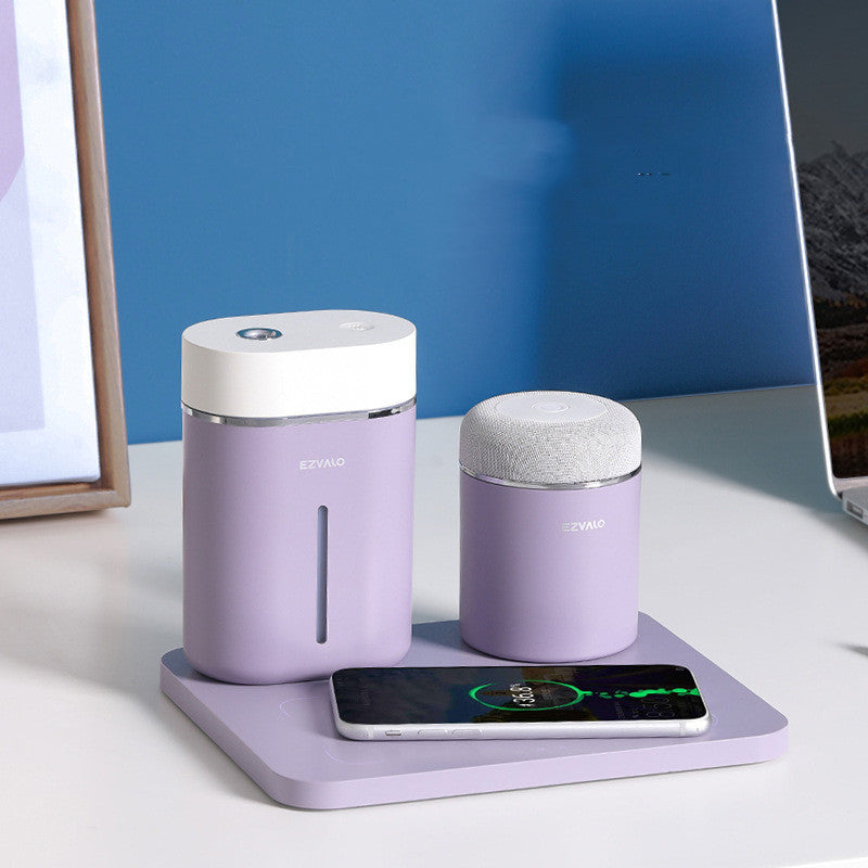Home Multi-function Humidifier Wireless Charging Pad Light Upgraded Dock Station For Fast Charger