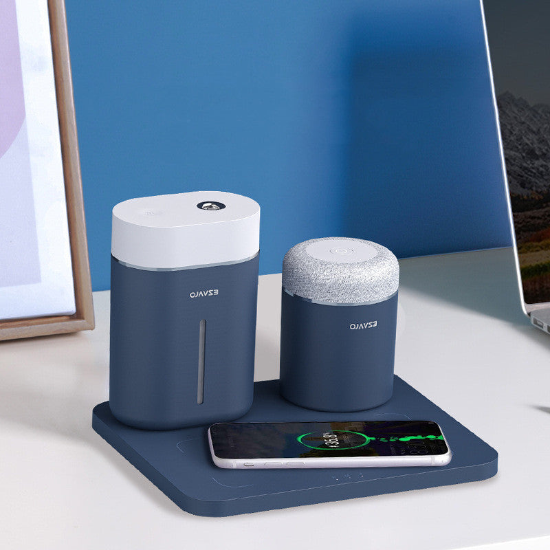 Home Multi-function Humidifier Wireless Charging Pad Light Upgraded Dock Station For Fast Charger