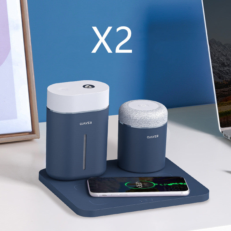 Home Multi-function Humidifier Wireless Charging Pad Light Upgraded Dock Station For Fast Charger