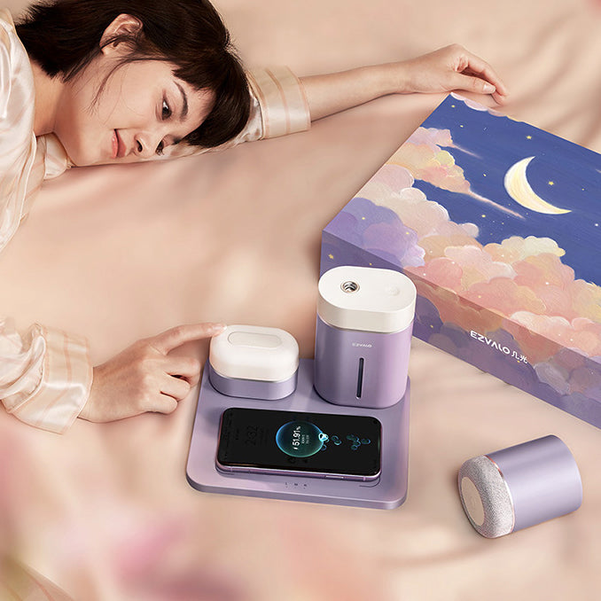 Home Multi-function Humidifier Wireless Charging Pad Light Upgraded Dock Station For Fast Charger