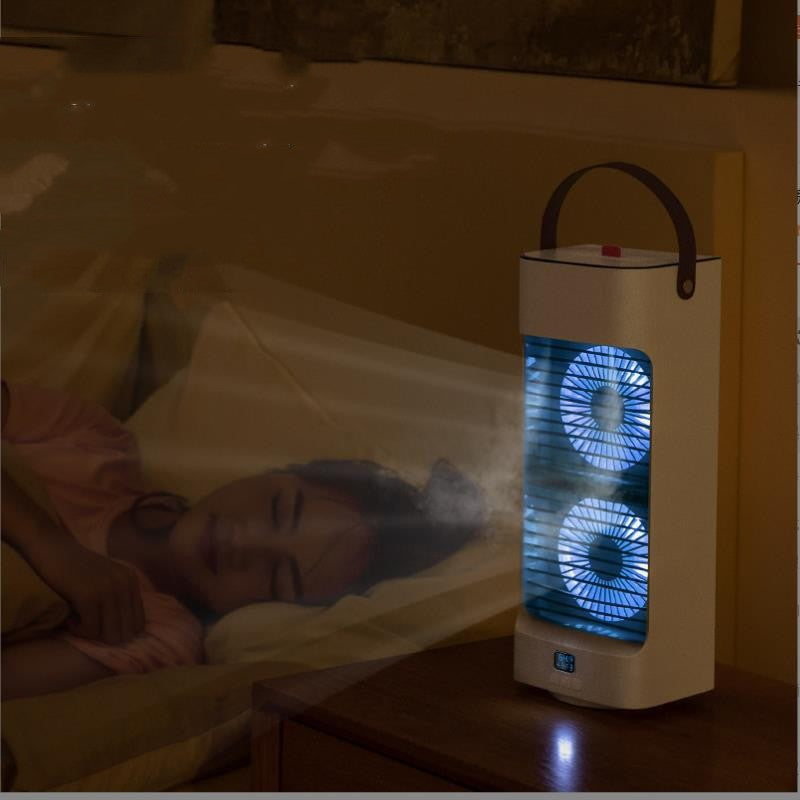 USB Charging Desktop Spray Humidification Air Conditioning Fan