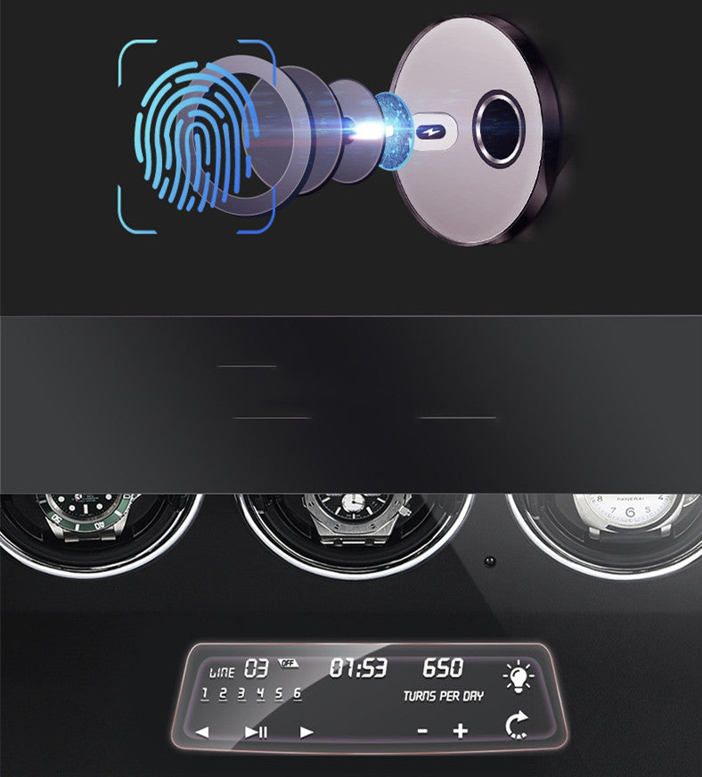 Household Anti-magnetic Fingerprint Lock Automatic Watch Winder